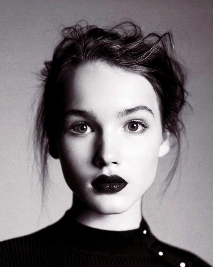 Black-and-white fashion portrait from the S1 image collection